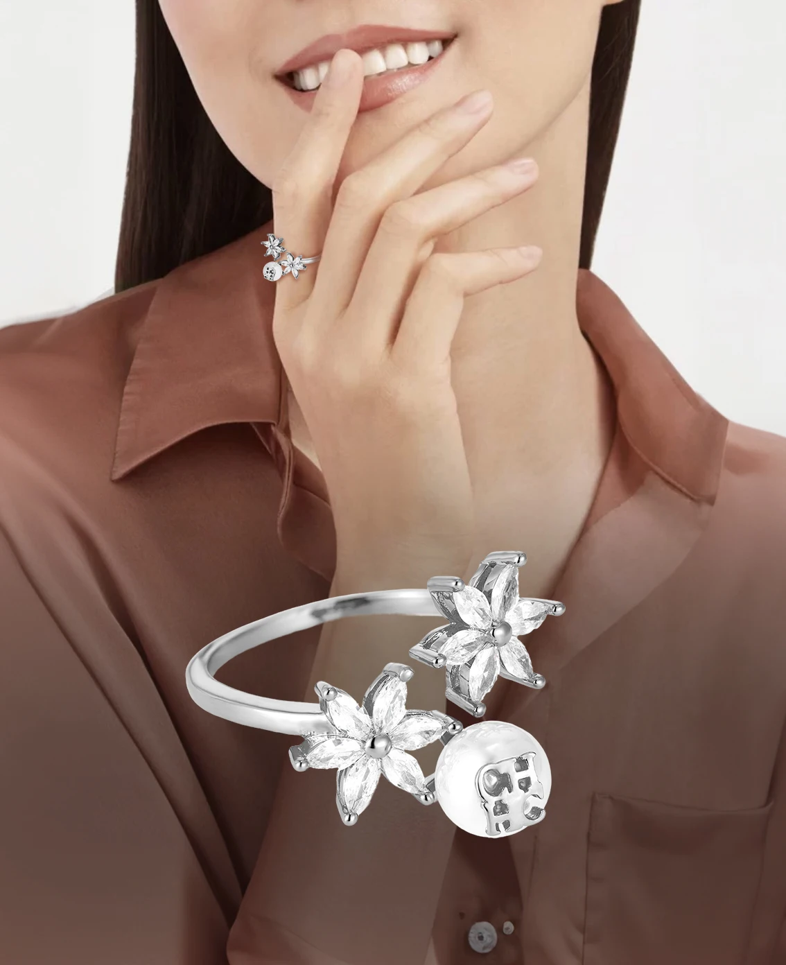 

CILMI HARVILL CHHC Silver gold Color Ring for Women Fashion Creative Geometric Party Temperament Jewelry Gift for Christmas