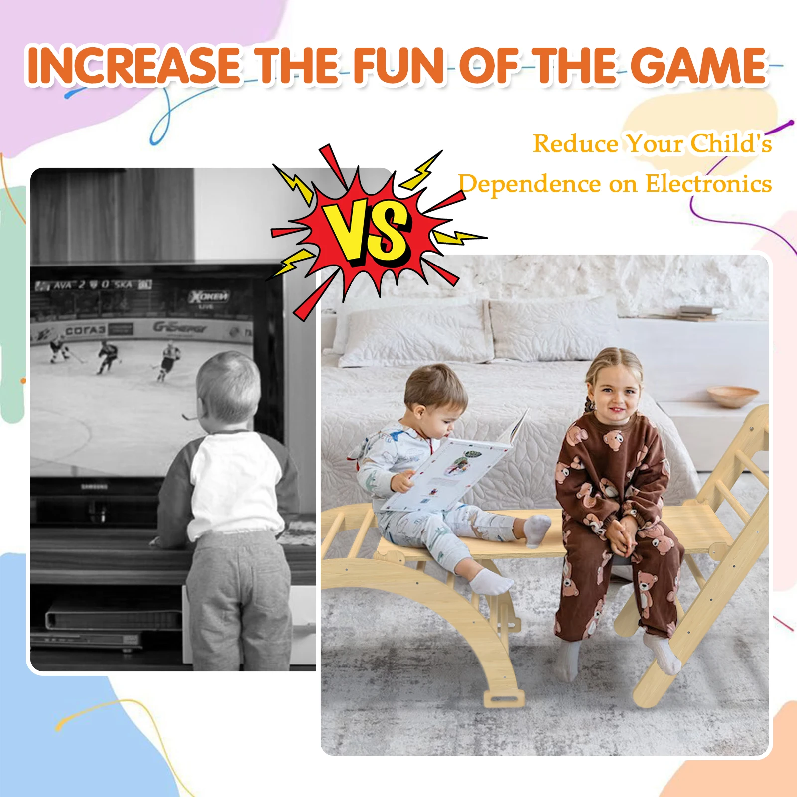 Треугольный набор Пиклер 5 в 1, натуральный