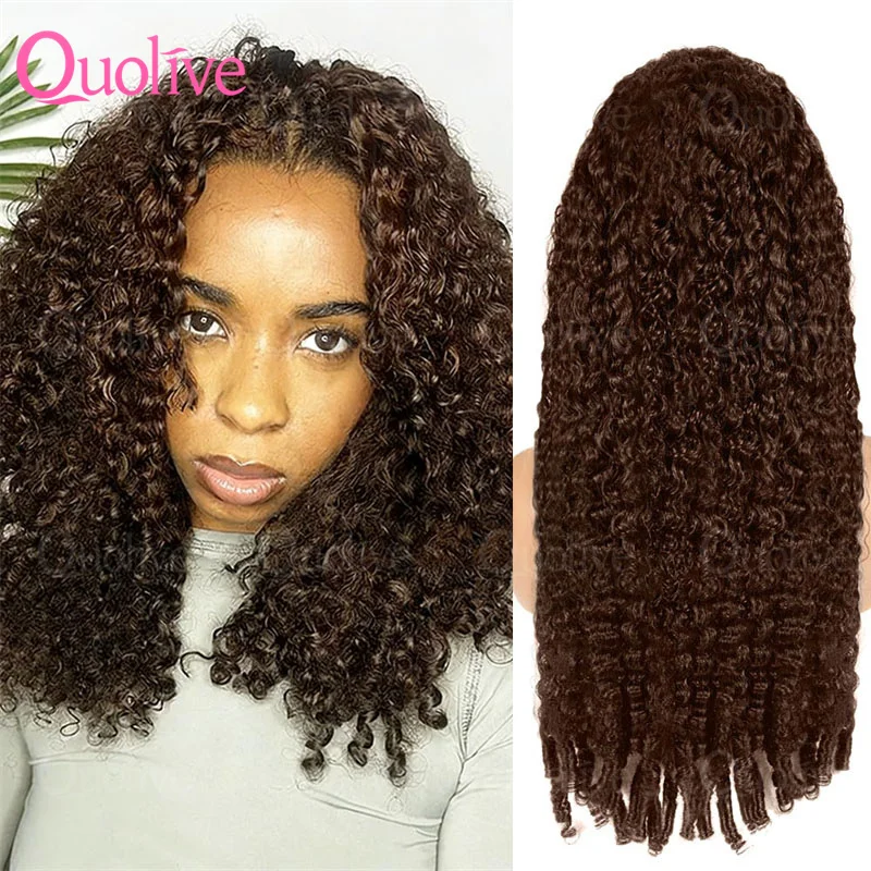 

Burmese Curly Hair Wig 250 Density Chocolate Brown Deep Wave 13x6 Lace Front Human Hair Wig 13x4 Color Hd Lace Frontal Wigs