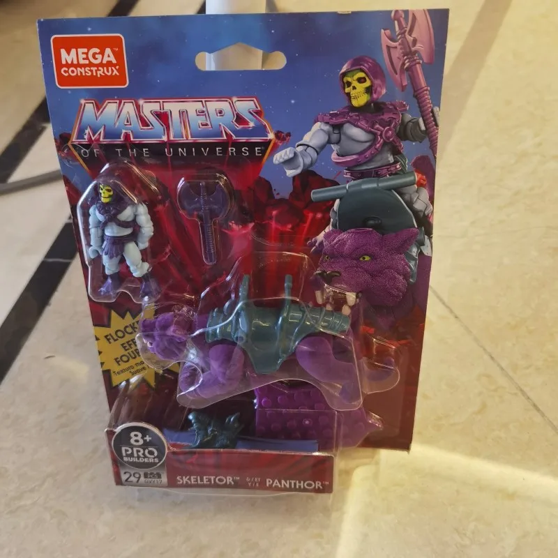 

Mega Construx He-Man Panthor FLOCKED Skeletor GVY17