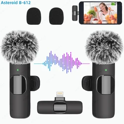 Microphone Lavalier sans fil portable, audio, vidéo, statique, mini, iPhone, Android, appareil photo PC, jeux en direct, téléphone, nouveau