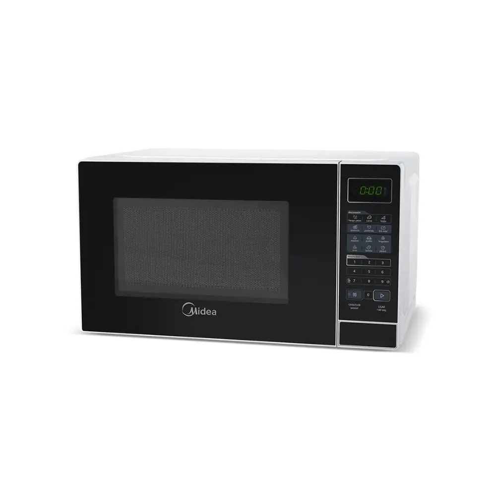 Microwave 20L Black Door White Minute Facil Midea Cras22-220V