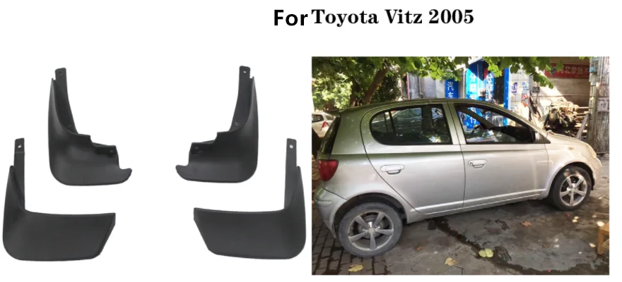 

Exterior Tyre Fender Guards for Toyota Vitz Yaris Echo XP10 10 1999~2006 Mudflaps Mudguards Mud Flaps Splash Guards Accessories