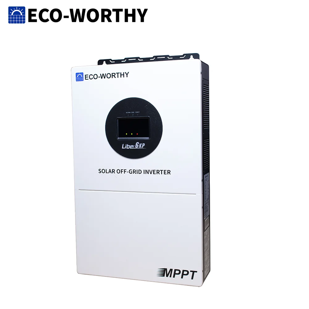 ECO-WORTHY 6KW Solar Inverter 48V DC-120V/240V AC Split Phase Off-Grid