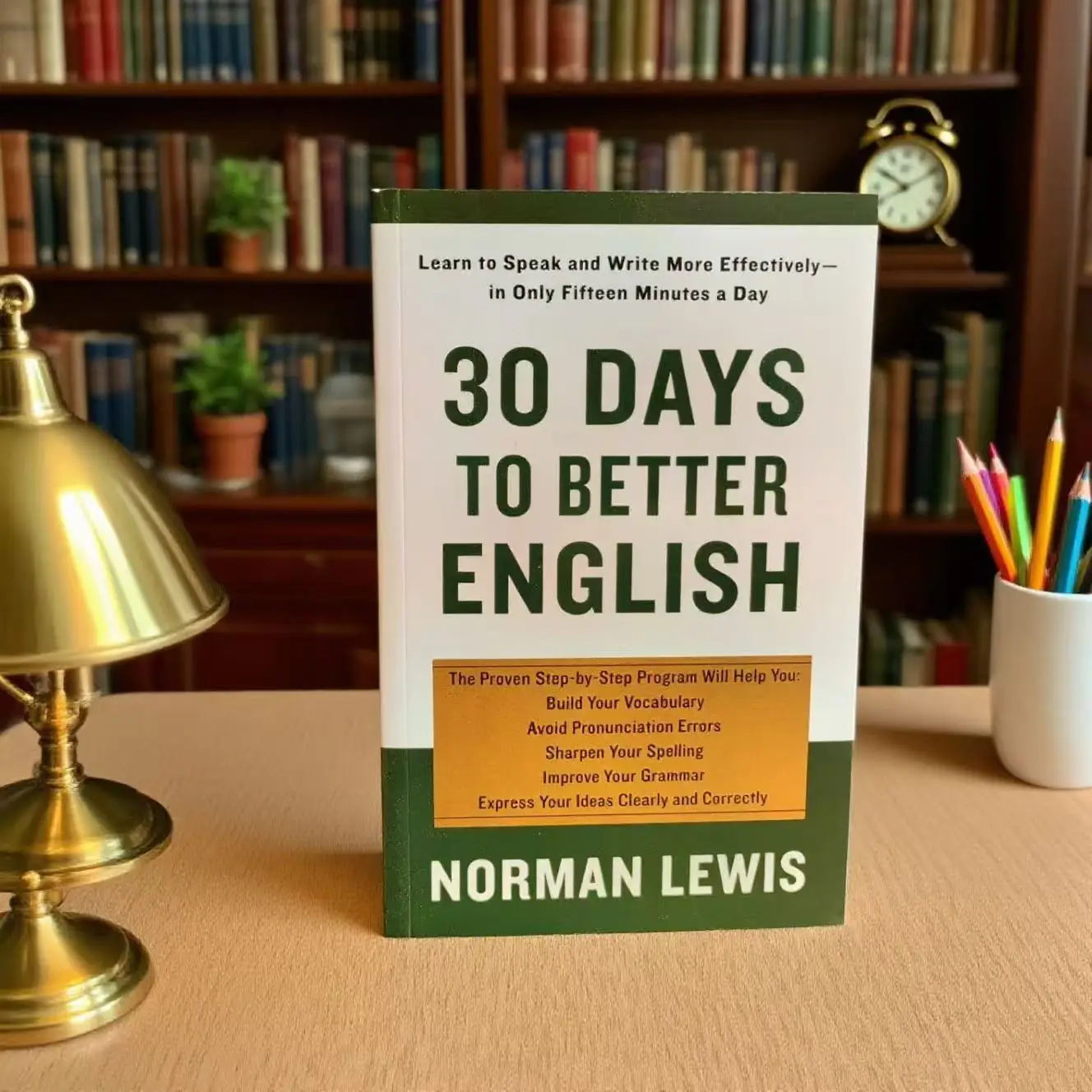 Self Study English Book, 30 Days to Better English, Daily Short Practice to Master Grammar, Spelling & Communication