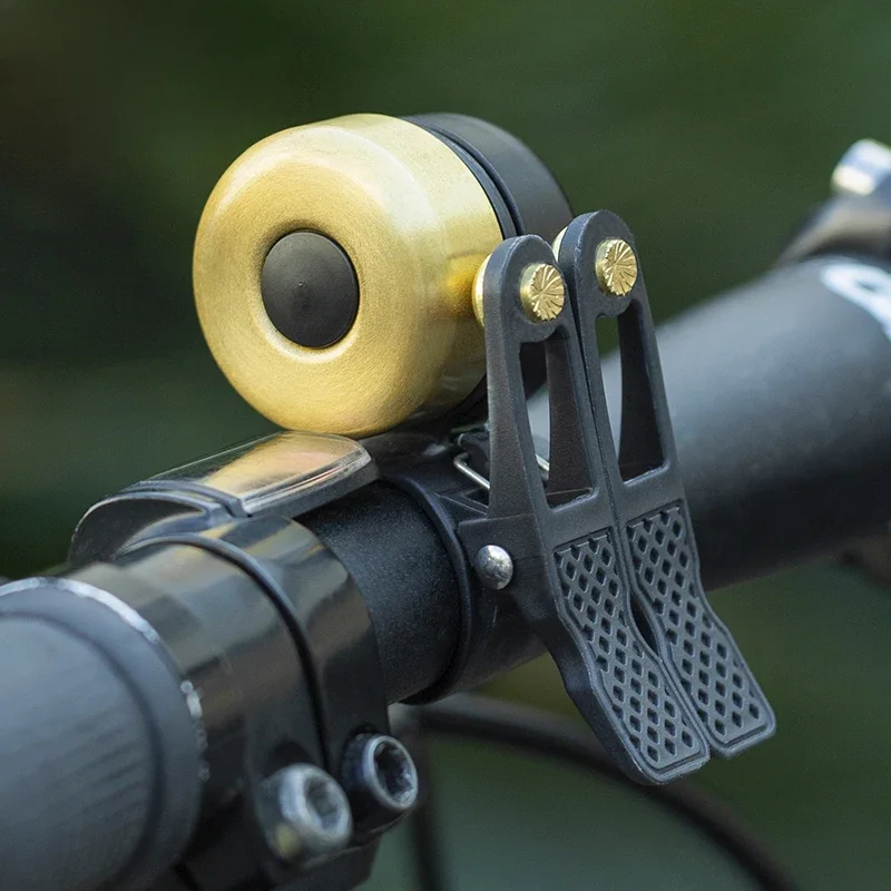 AliExpress ROCKBROS Bicycle Bell Handlebar Retro Copper Horn Classical 2 Voice Small Mini Portable Ring MTB