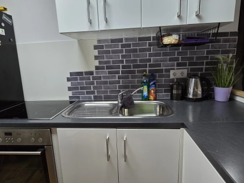 1/10pcs 3D Wall Sticker Self-adhesive Faux Brick Wall Panel Peel and Stick Kitchen Tile Backsplash Bathroom Wall Tile Sticker photo review