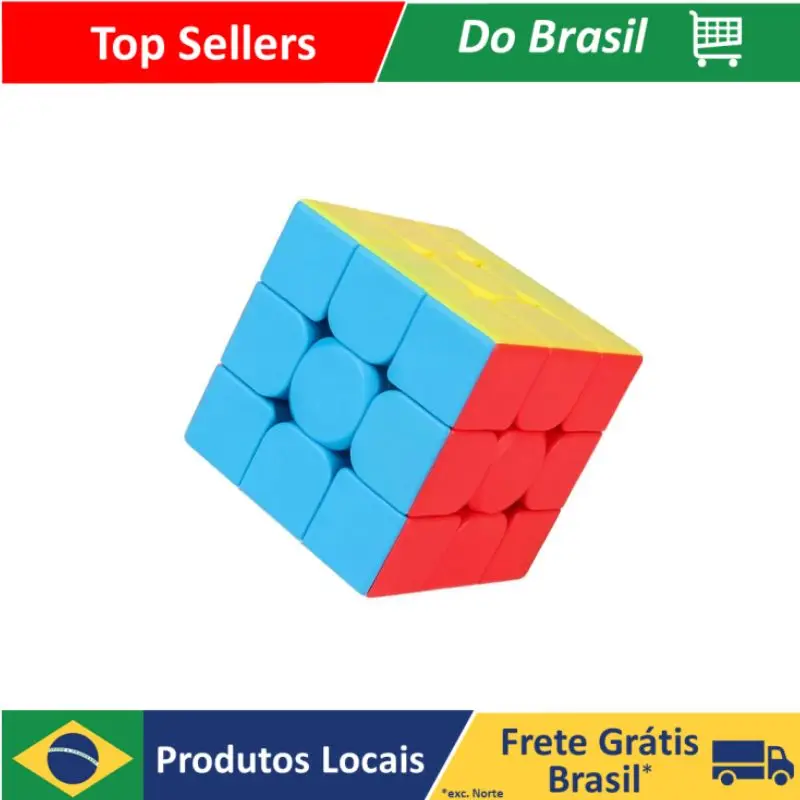 Cubo Mágico Anti-stress 3x3x3 Interativo  Profissional Speed Gold Edition