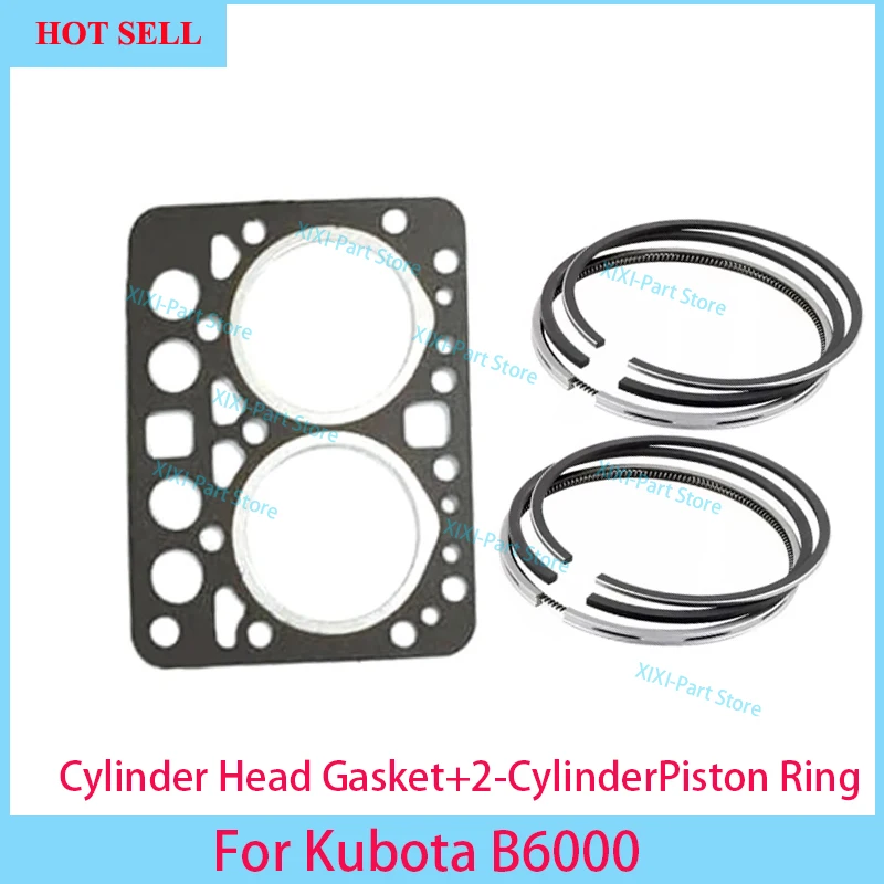 B6000 Full Gasket Kit Set For Kubota Engine With Cylinder Head Gasket Overhaul Rebuild Kit
