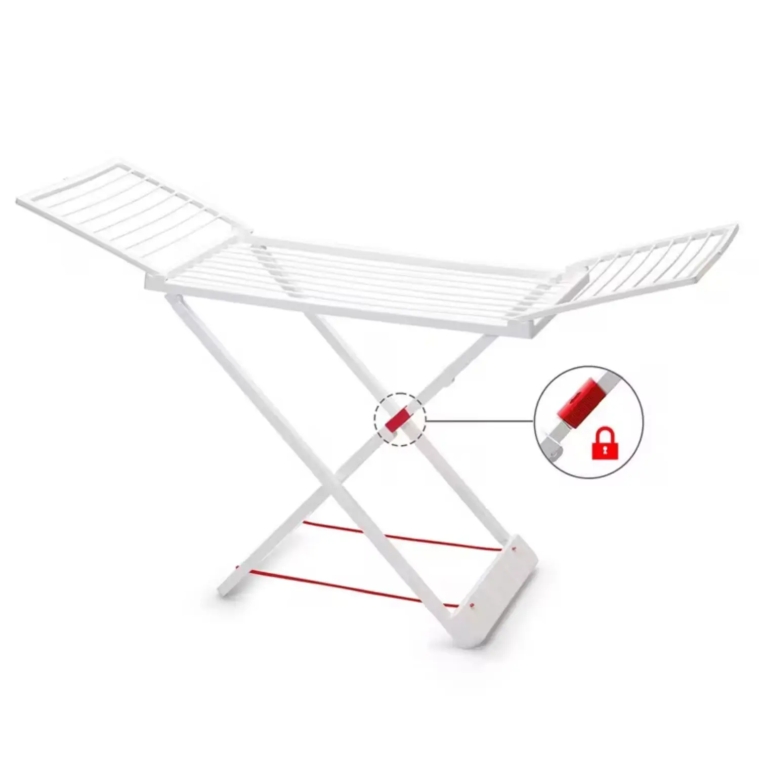 Tendedero de Ropa Plegable Blanco 20m² – Independiente, Ahorro de Espacio, Resistente, 180x108x55cm para Balcón, Jardín