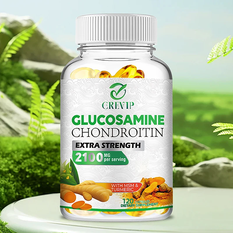 Glucosamine Chondroitin - MSM, Quercetin, Supporting Comfort, Strength, Flexibility, and Bones - 120 Capsules