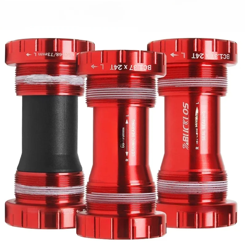 AliExpress BUCKLOS BSA BB68/73 Bottom Bracket 24mm Aluminum Alloy Road Mountain Bike Bottom Bracket Sealed Bearing Threaded Bicycle BB Part