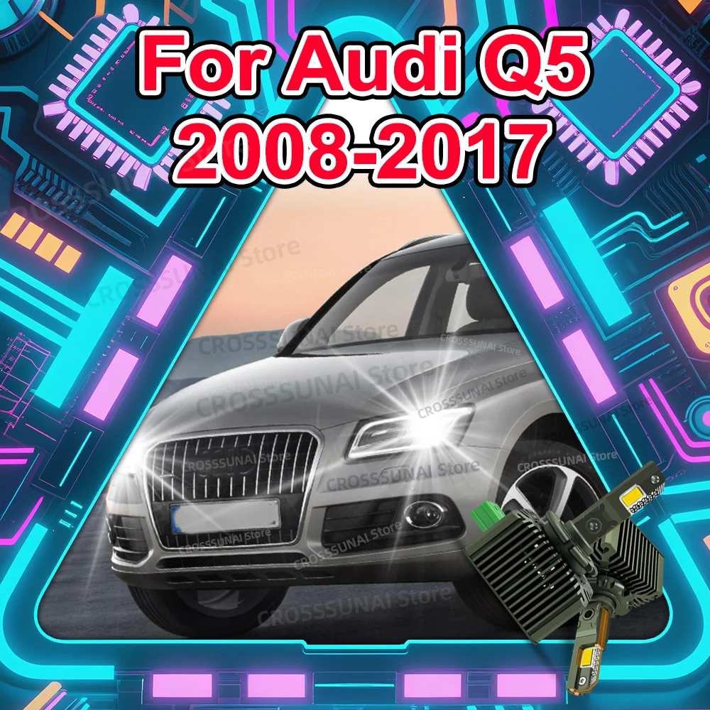 

Лампы для фар Canbus 50000LM, замена лампы для Audi Q5 2008-2017 2009 2010 2011 2012 2013 2014 2015 2016