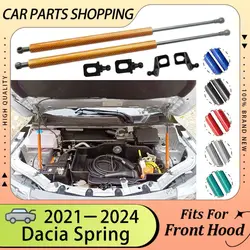 Front Hood Gas Struts for 2021-2024 Dacia Spring Renault City K-ZE Refit Bonnet Lift Support Rods Hydraulic Dampers Shock Piston