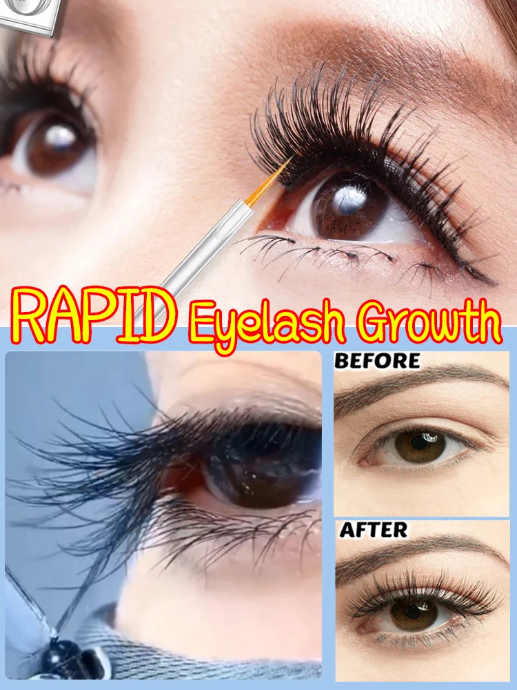 Enhancer Eyelash Growth Serum Treatment fast Eyelash Growth Powerful Makeup Lengthening Thicker Lashes Natural Curling