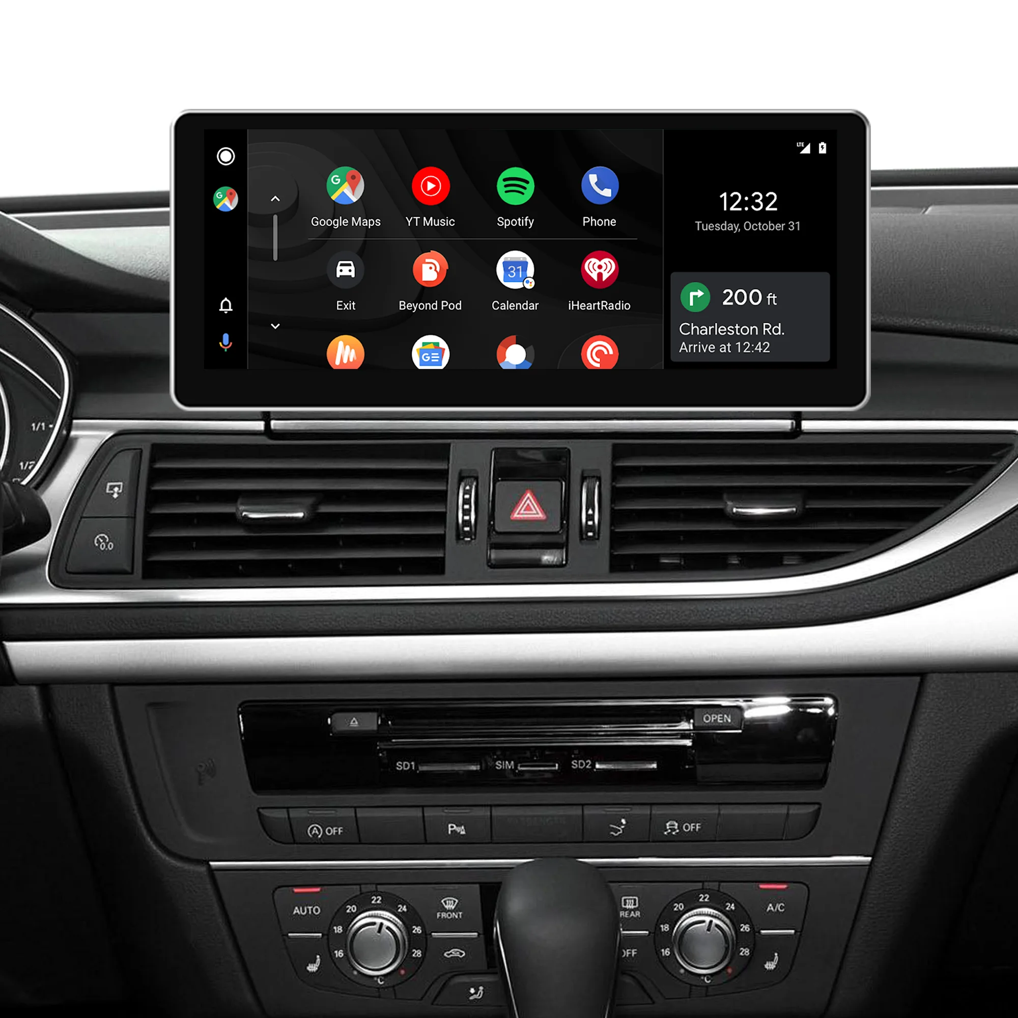 Wit-up لأودي A6 S6 RS6 A7 S7 RS7 MIB2 ترقية 10.25 بوصة تعمل باللمس اللاسلكية CarPlay ستيريو أندرويد السيارات ريدت نظام تحديد المواقع والملاحة