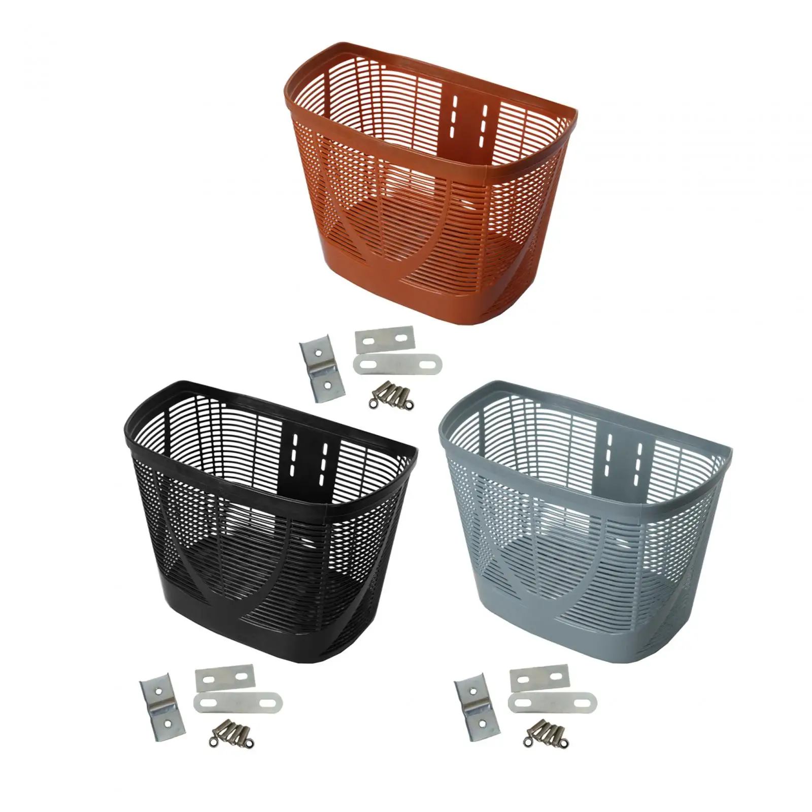 AliExpress NONE Durable Steel Large Front Bicycle Basket Heavy Duty Cargo Rack for Grocery Shopping Outdoor Commuting Errands Fit for Most Bikes