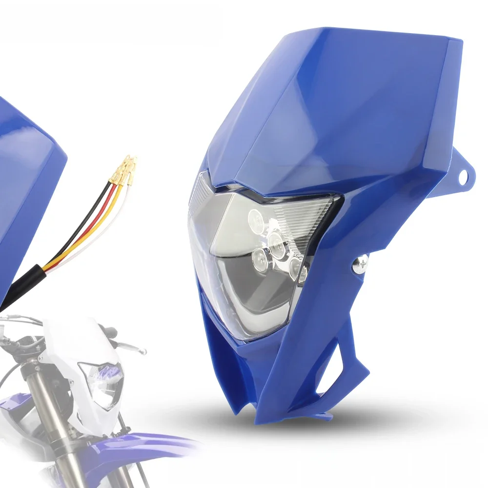AliExpress PowerMotor For Yamaha WR WRF YZ 250F 450F MX Enduro Motorcycle Headlight LED Plat Pit Bike 2012 To 2018 Dirt Bike Motocross Modified Parts