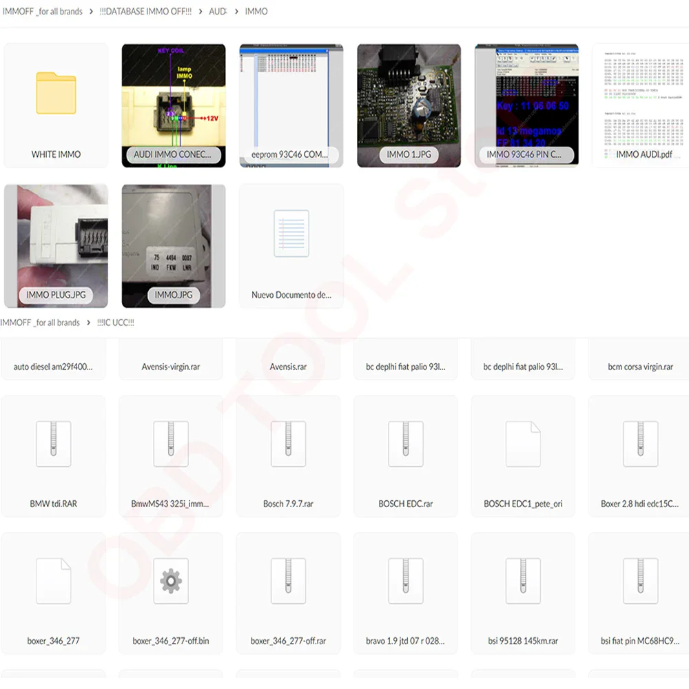 IMMO OFF FILE PACKAGE For All Brods for V vv VAG for AUDI for HONDA for BMW for RENAULT ECU Repair software Tool 32 GB