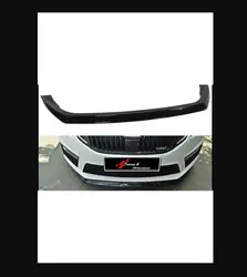 Front Lip FOR Skoda Octavia Vrs  Mk 3 - 3,5 Compatible Glossy Black - Auto Tuning Styling Mirror Spoiler Diffuser Tires Sweepers