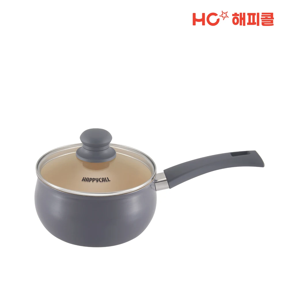 HC Happy Call Eco-friendly Ceramic Coated Ari IH Induction One Hand Pot 18cm