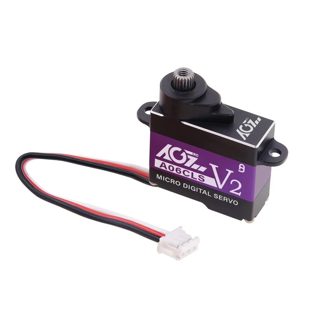 AGFrc Servo Coreless Titanium Gear 0.066sec 2.2kg-cm 6g Micro Digital Servo For Mini Scale Cars Model: A06CLS V2