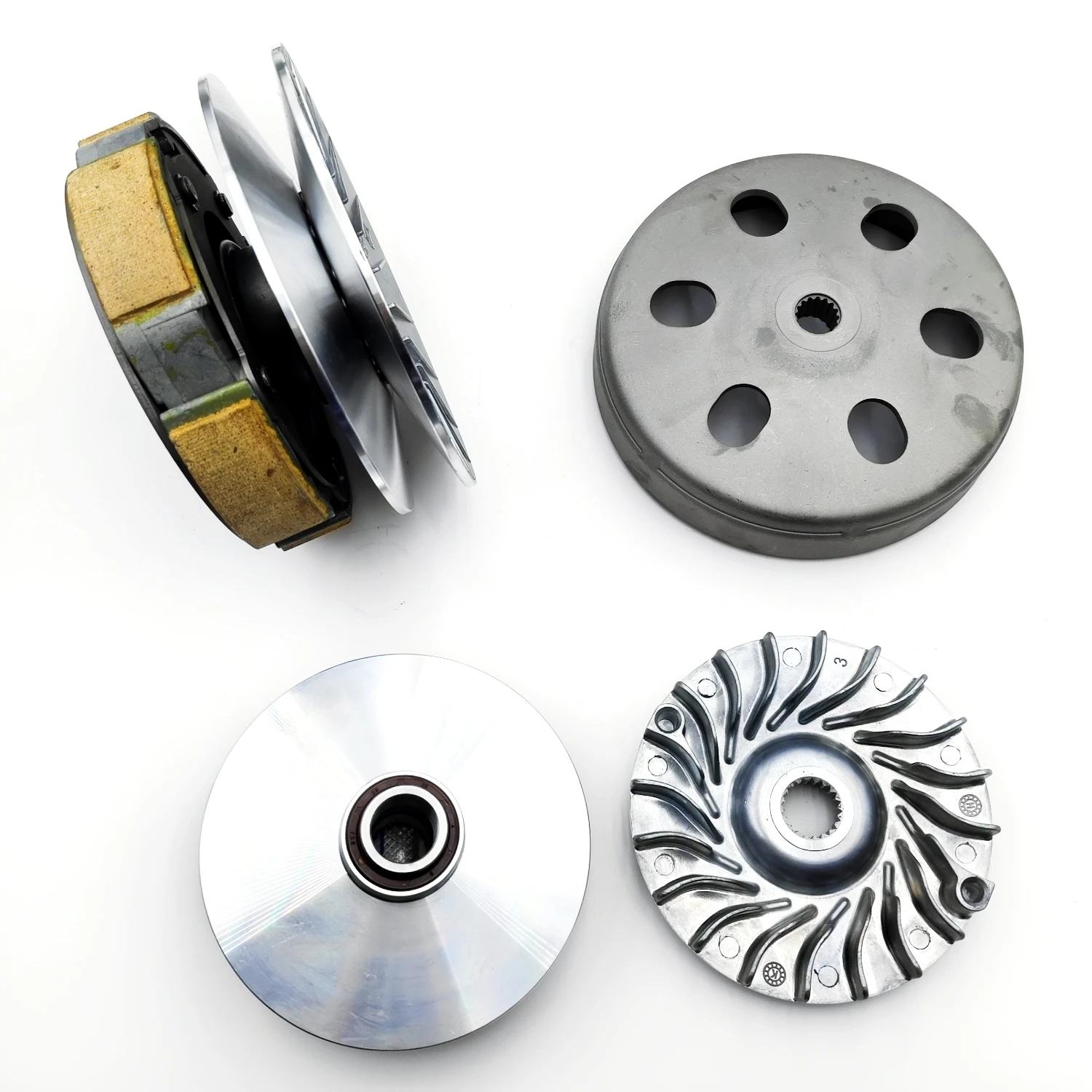 Primary Secondary Clutch Complete Drive Driven Pulley Kit For Linhai 400 420 Bighorn 400 Dragon Fly 400 Carry 400 27248 27254
