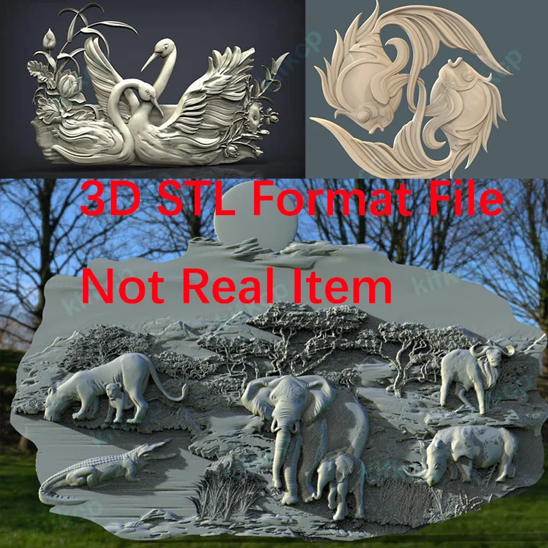 186+ Relief Houten Plank 3D STL Modellen CNC Router Graveren Bestanden HQ ArtCAM Aspire Chracters Collectie