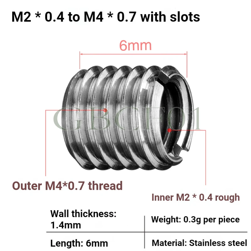 Thread Adapter Nut M6 M8 M10 Fine/Coarse Metric to Imperial 1.0 Pitch 3/8 1/4 Male Male to Female Conversion Screw