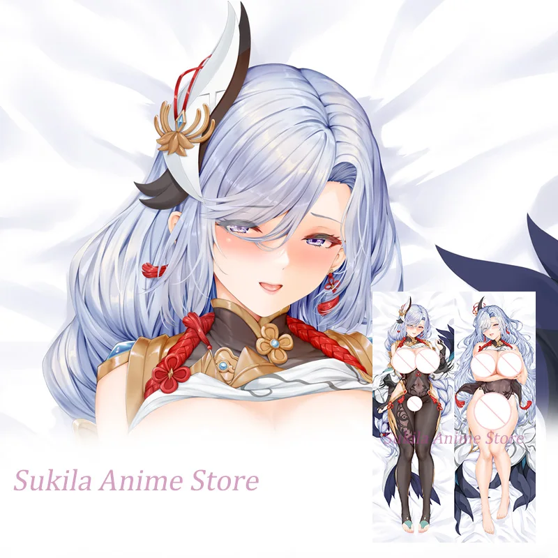 

Dakimakura Shenhe Genshin Impact аниме наволочка для тела двусторонняя наволочка с принтом в натуральную величину