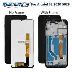 Pełna LCD z ramką do Alcatel 3L 2020 OT5029 5029D 5029Y 5029U 5029 wyświetlacz LCD ekran dotykowy szkło Digitizer zgromadzenie