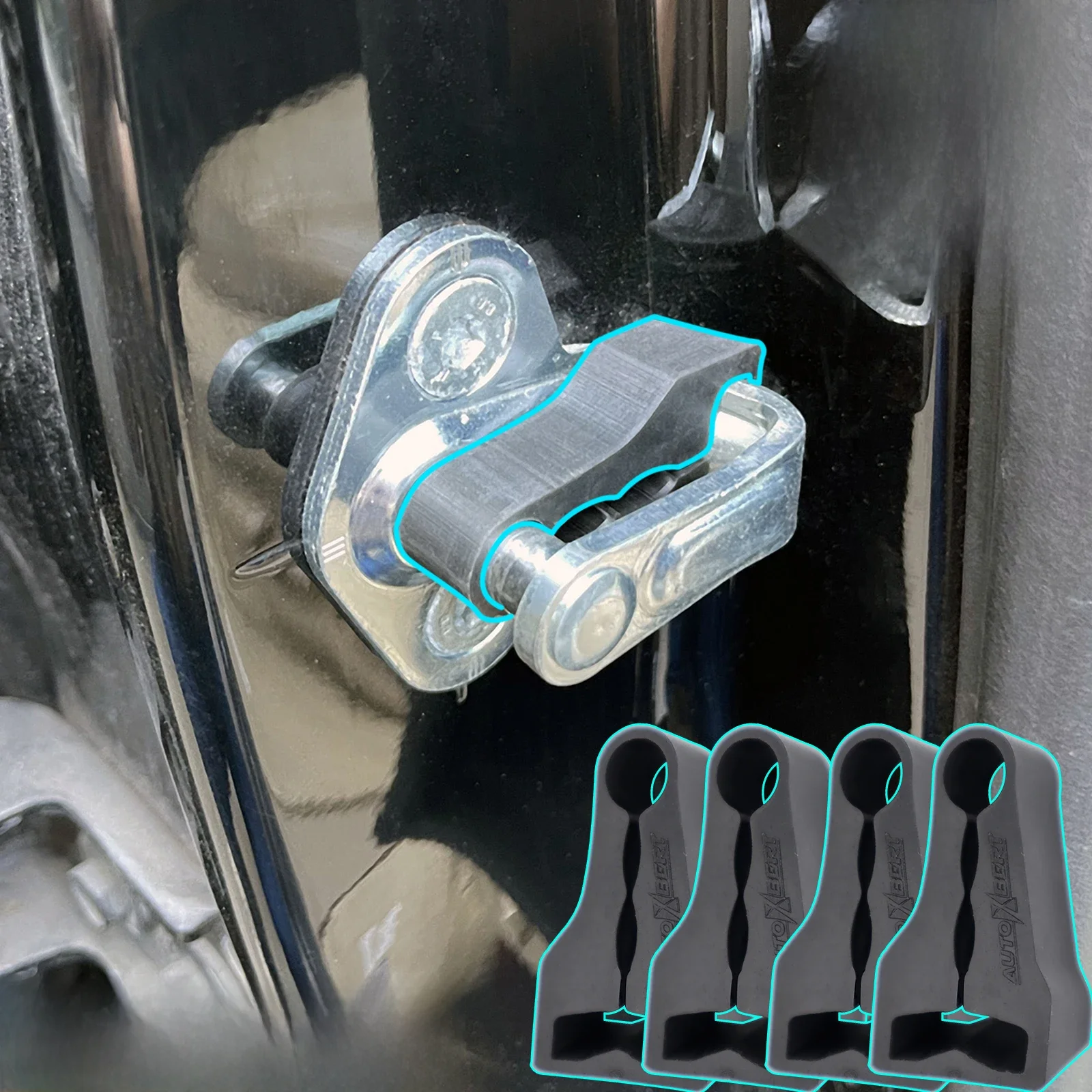 Amortisseur insonorisant pour serrure de porte de voiture, GMC Yukon, Chevrolet Tamangez 2007-2014, grincement, arrêt du bruit silencieux, sourd