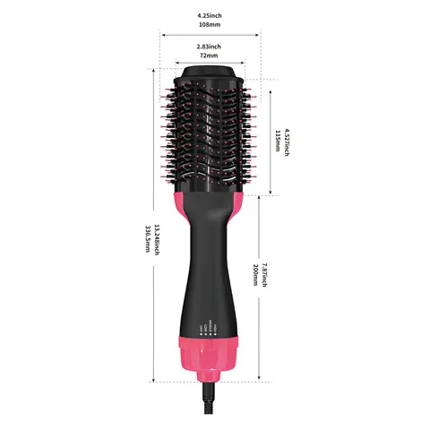 Hot Air Brush 1 Step Hair Dryer LISAPRO
