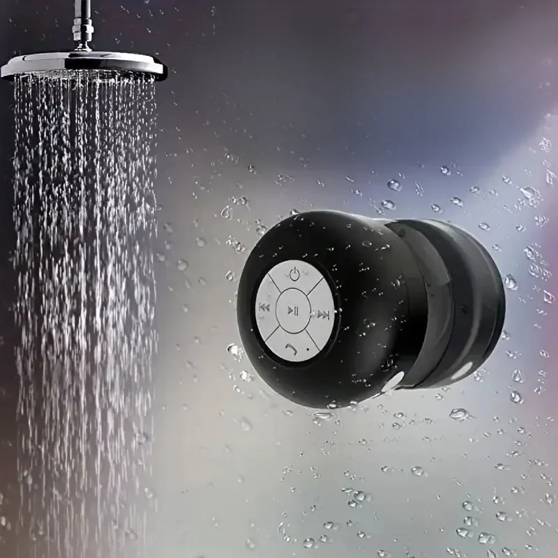 Alto-falante Bluetooth sem fio portátil, Família pequeno alto-falante, Ventosa à prova d'água,
