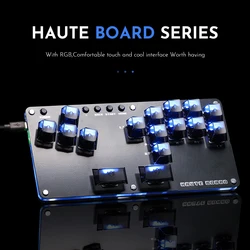 Haute42 pegatina de Joystick Arcade Hitbox, controlador sin palanca Hitbox, para PC /Ps3/ Ps4 /Switch, Mini controlador Hitbox