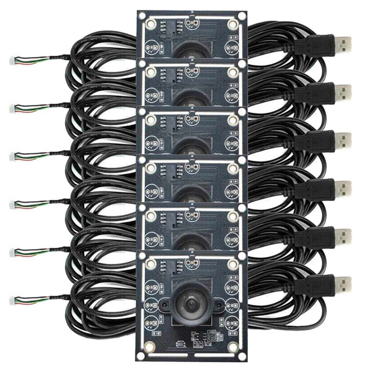 6 stuks 100 graden cameramodule 1MP OV9732 1280x720 USB gratis driver handmatige focus, met 2 meter kabel voor WinXP/7/8/10 - afbeelding 2