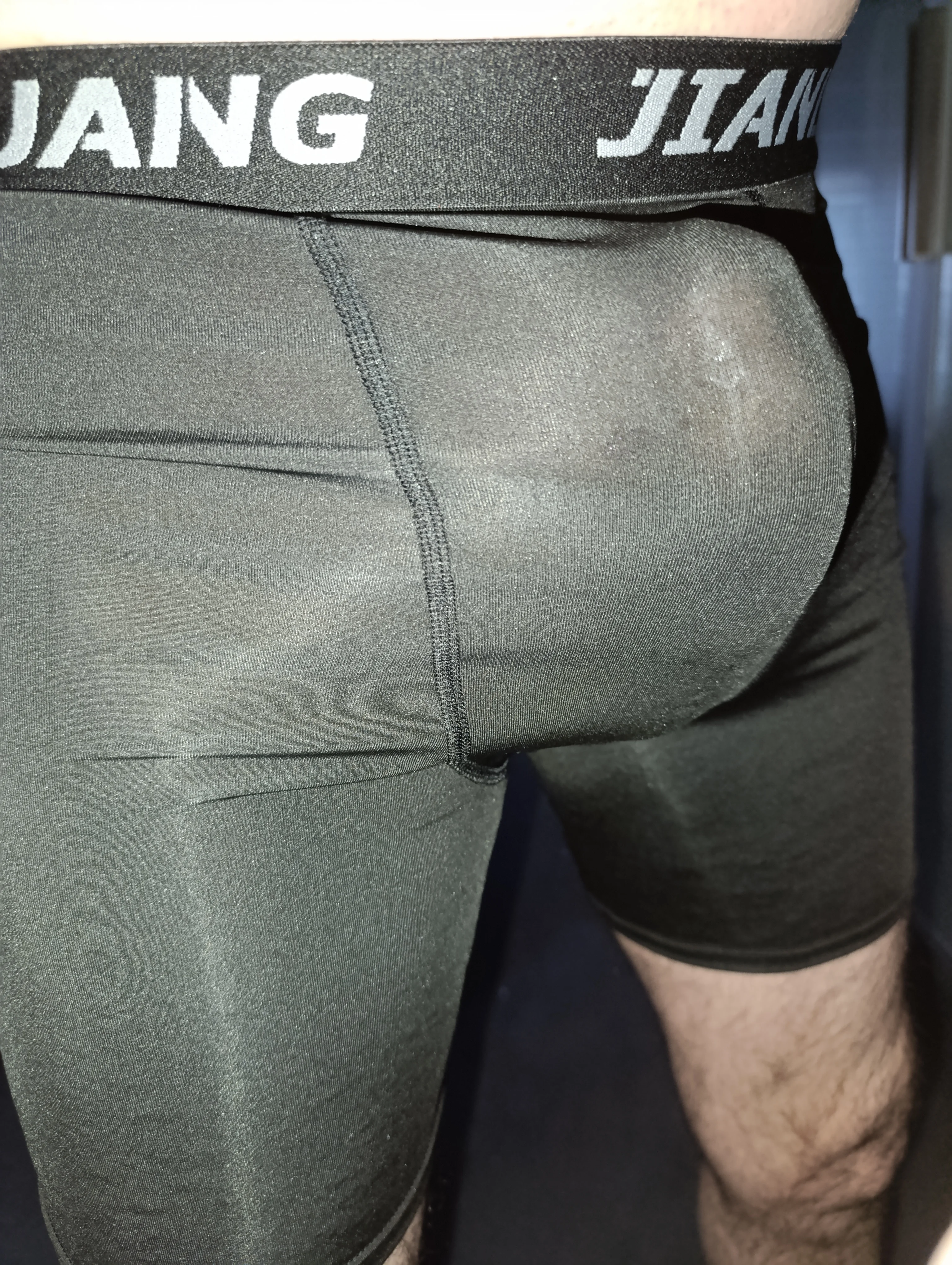 1/5 Pcs Men's Plus Size Black And White Long Sports Underwear Running Fitness Basketball Football Elastic Waist Shorts Teenagers photo review