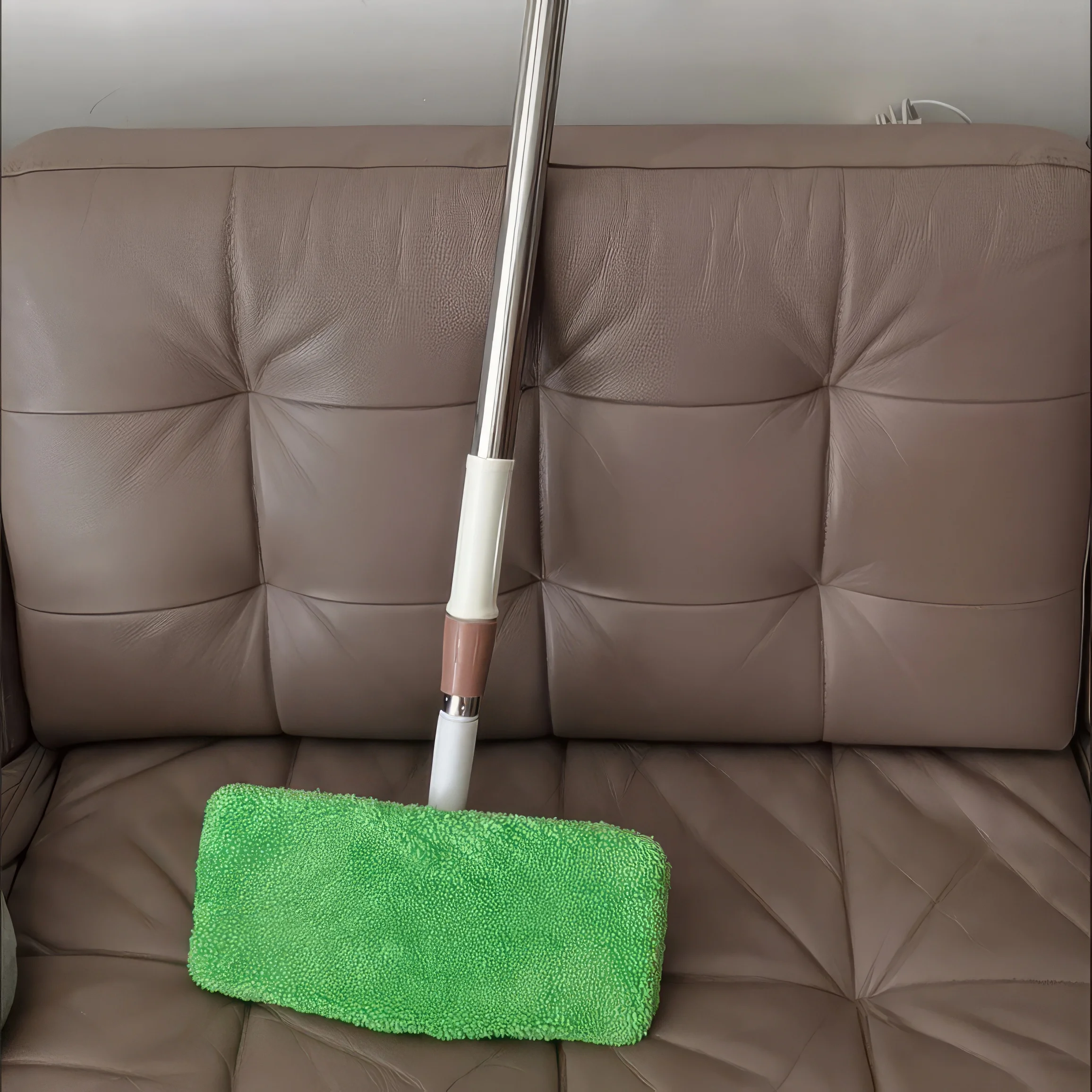 

6 прочных сменных салфеток для швабры, зеленые, многоразовые, износостойкие, подходят для ежедневной уборки и гигиены полов в доме.