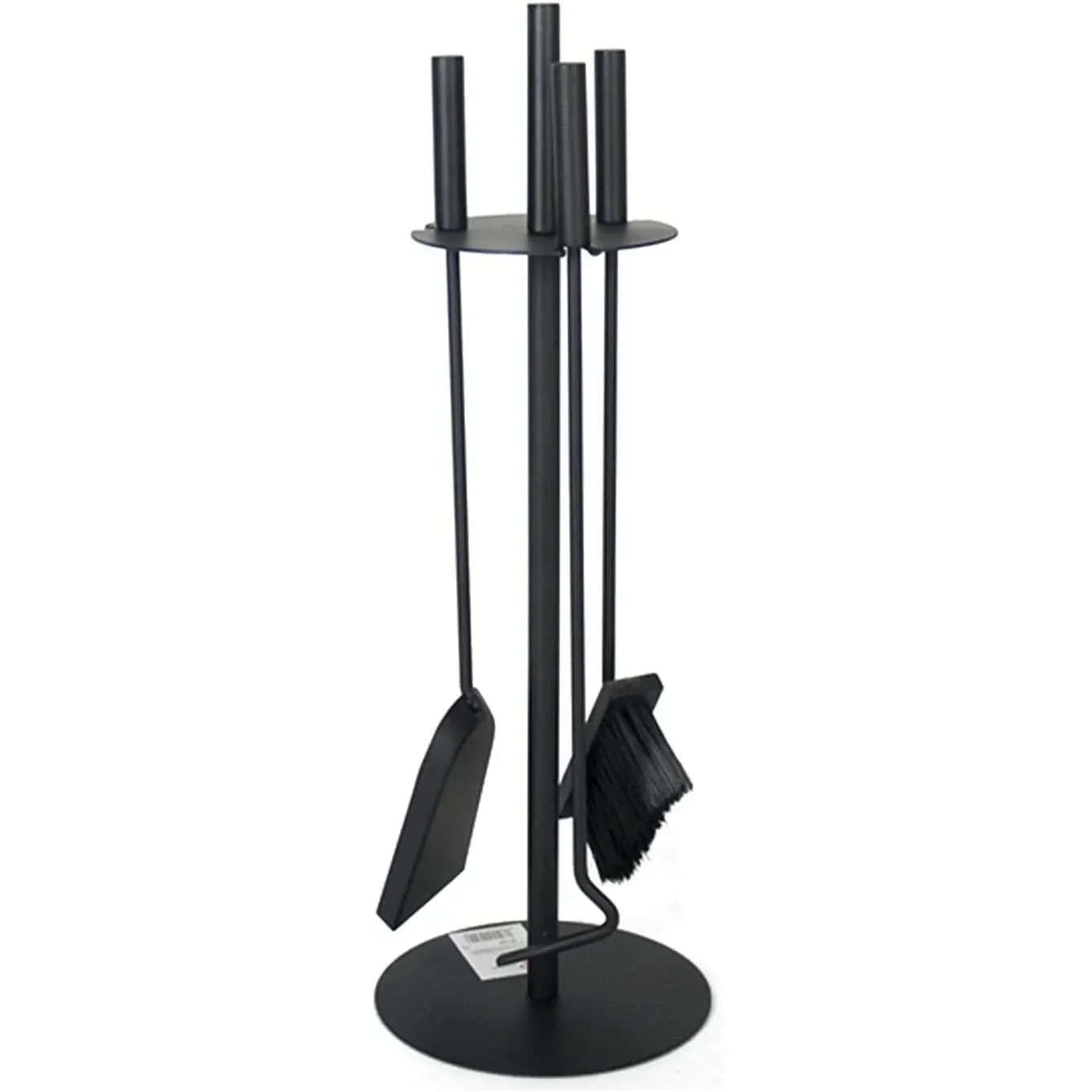 Juego 4 piezas utencilio limpieza chimenea hierro altura 61cm ø 21cm