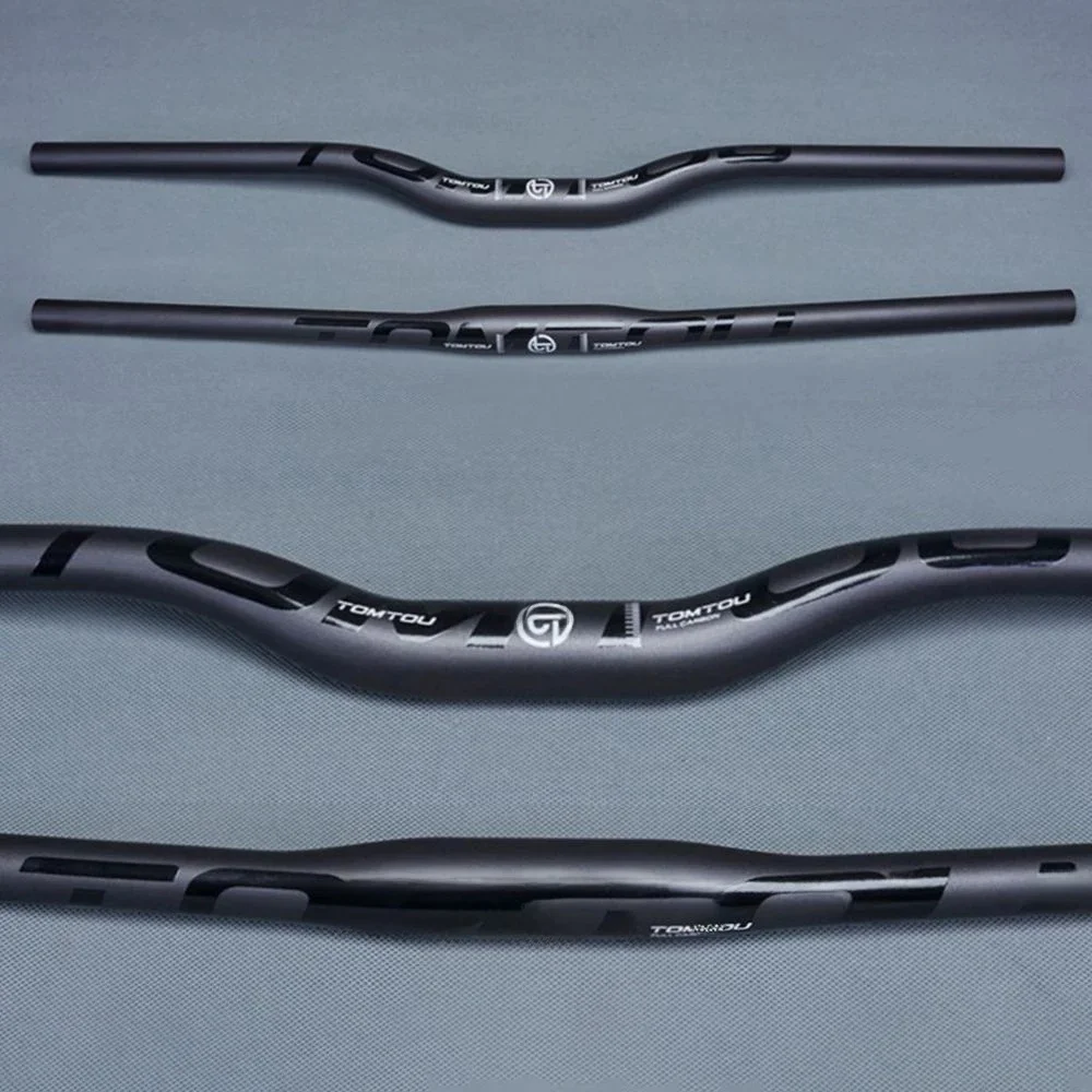 AliExpress TOMTOU Carbon Fiber Handlebars Mountain Bike MTB Bicycle Handlebar 31.8mm Cycling Steering Wheel 580mm - 760mm Black Matte