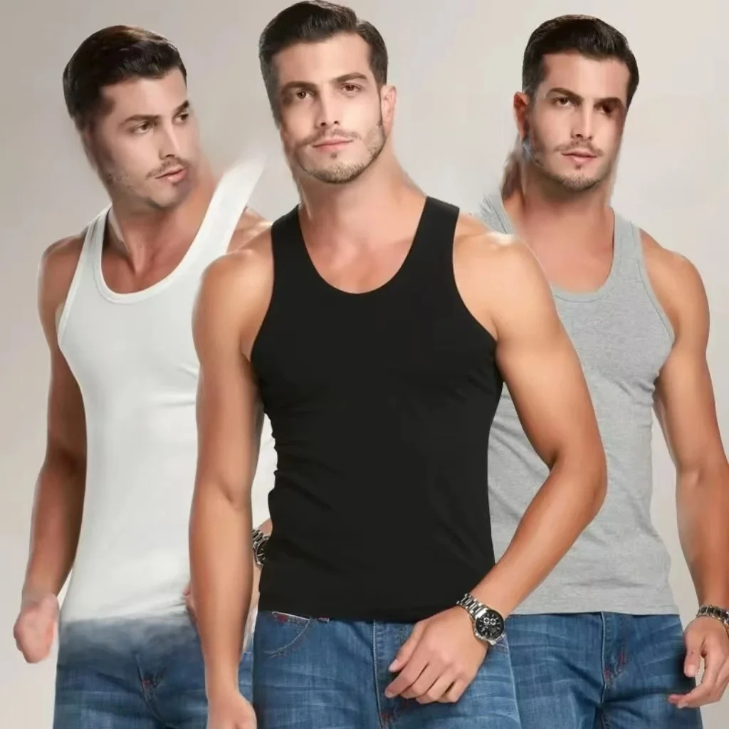 Hommes Gilet Pur Coton Bodybuilding Motion Survêtement Sweatshirt