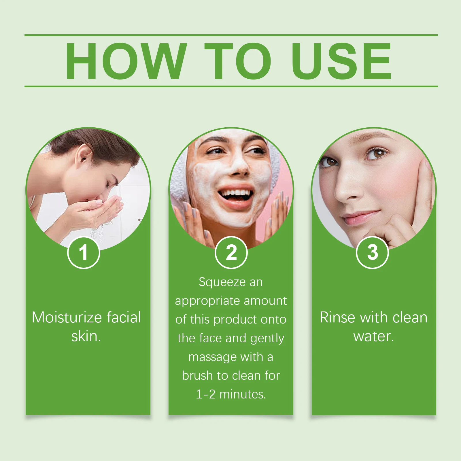 Viareline فيتامين C منظف الوجه فقاعة غنية إزالة الأوساخ المسام ترطيب لا ضيق تعزيز النعومة منظف الوجه مع فرشاة