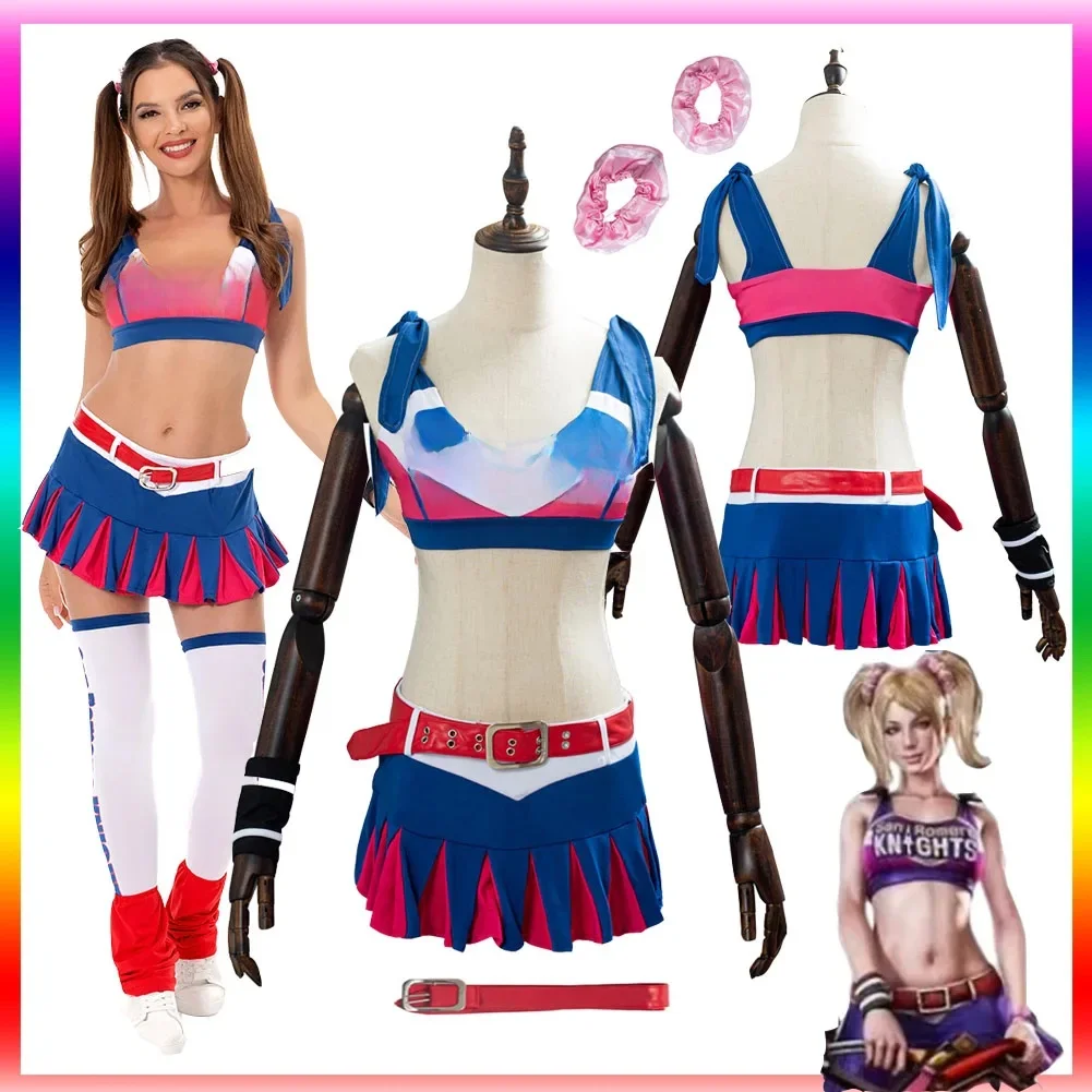 Lollipop Chainsaw Costume Juliet Starling Cosplay Costume Uniform Girls Adult Women Dress Top Party Halloween Cosplay Costumes — zdjęcie 2