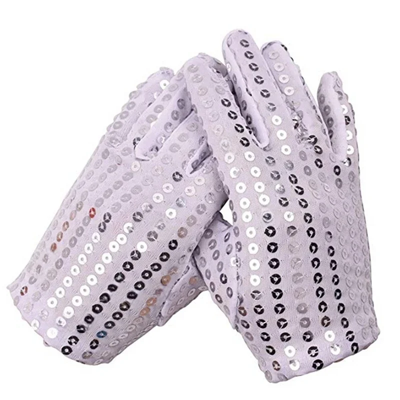 Gants de Scène à Paillettes pour la Journée des Enfants, Accessoires de brevNocturne, Vêtements de Performance, 1 Juin