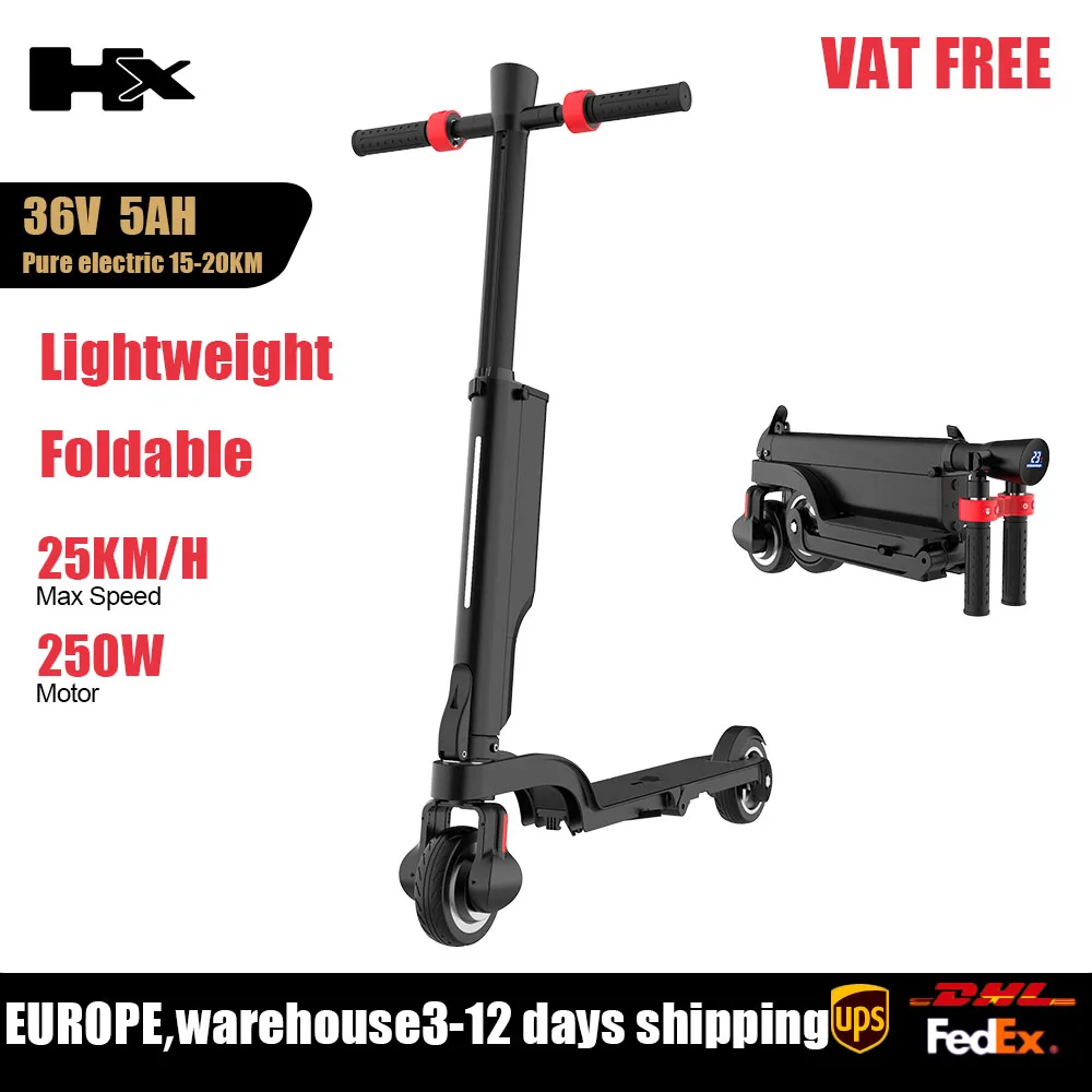 HX X6 Elektrische Scooter 350W 25KM/H Opvouwbare Elektrische Kick Scooter 5.5 Inch Wiel 36V 7.5Ah Rugzak EScooter Voor Volwassen Kinderen
