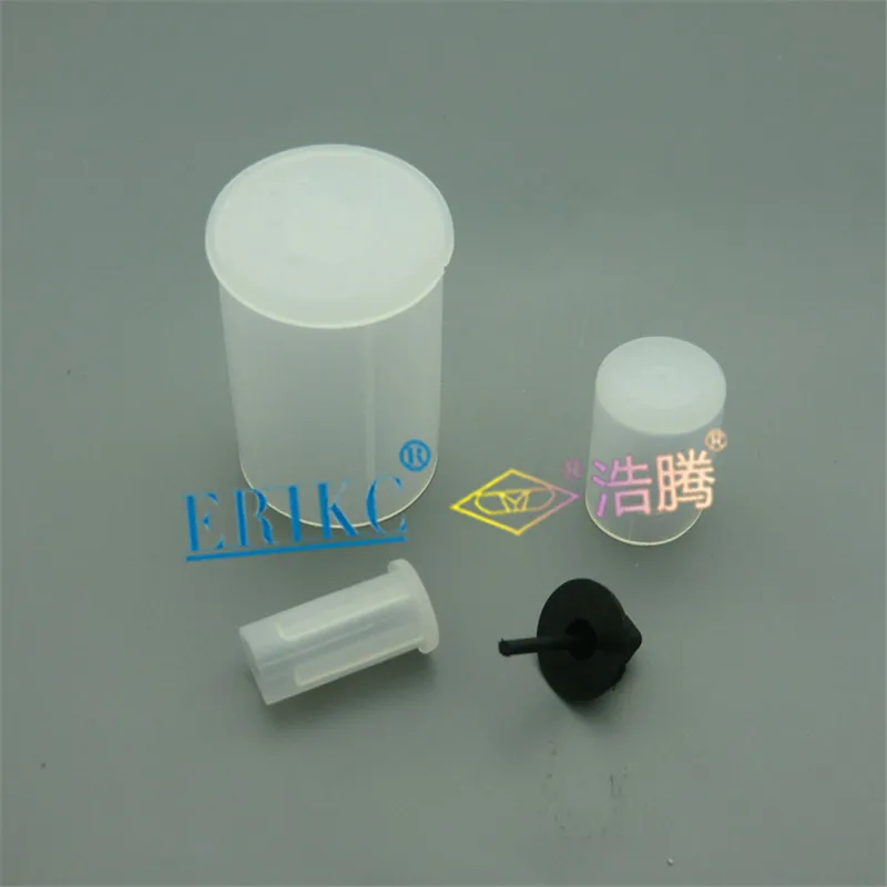 ERIKC injector flip spouted cap for Common Rail injector in case of damage including 4 parts Nozzle Sprayer Plastic Nut