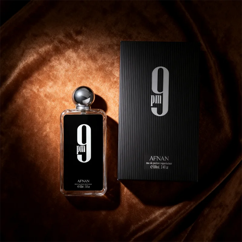 Afnan 9 PM For Men Eau De Parfum 3.4 Fl Oz |   Długotrwały orientalny zapach wanili i bursztynu |   Prezent dla mężczyzny: perfumy premium