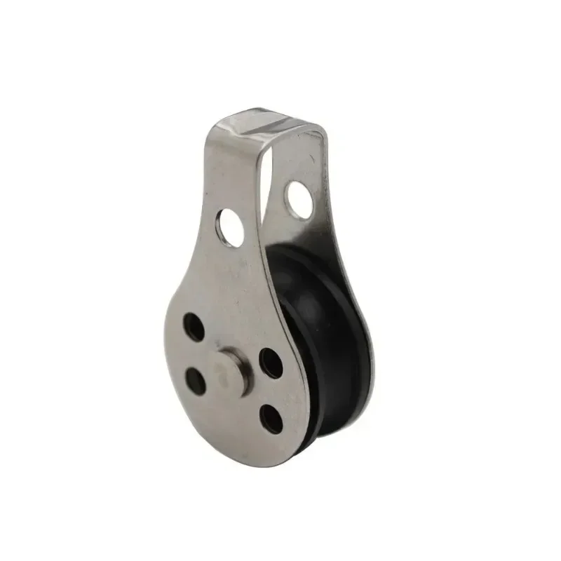 Poulie en acier inoxydable 304, roulement de charge à roue unique, corde de levage pivotante pour blocs, coureur de corde, accessoires de bateau de Kayak