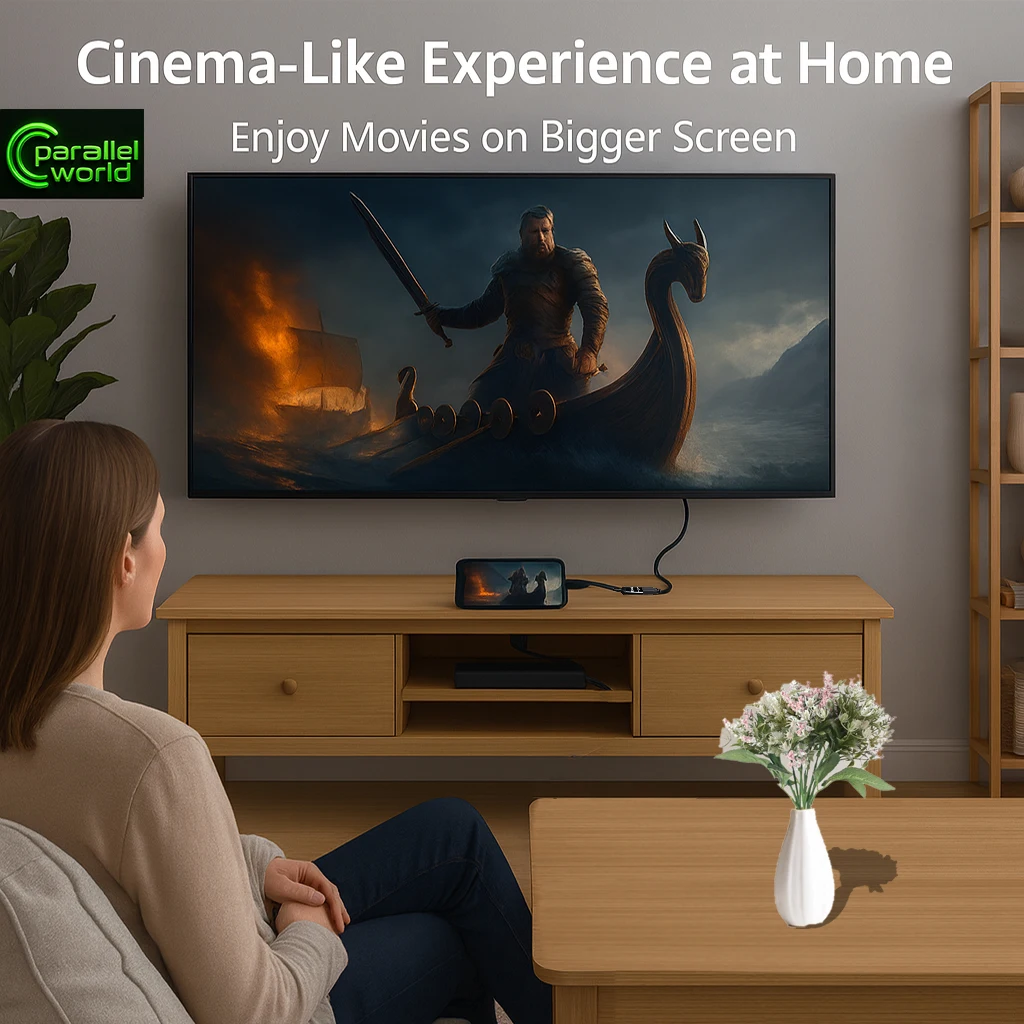 محول USB-C إلى HDMI متين 4K Ultra HD 60 هرتز، محول أنثى من النوع C إلى HDMI لجهاز MacBook Pro، iPad Pro، Galaxy S24، Windows L