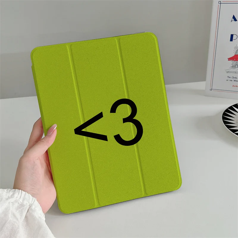 Simple Green Tablet Case for Apple iPad Pro 2024 11 inch Air 5/4 10.9 10th 7/8/9 10.2 Air 3 10.5 inch mini 6 5 4 Cover Cases